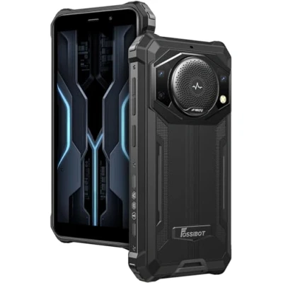 Afbeelding van FOSSiBOT 10600 mAh Accu voor buiten, smartphone zonder abonnement, F101P, Octa Core 7 GB 64 GB, 3,5 W Max luidspreker, 24 MP camera, IP68 robuuste mobiele telefoon, Android 13, 5,45 inch HD+, dual