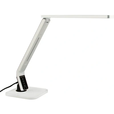 Afbeelding van Lindby LED bureaulamp met touchdimmer 1licht H: 38 cm wit / opaal Inclusief lichtbron