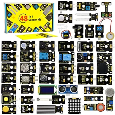 Afbeelding van KEYESTUDIO 48 in 1 sensormodule bouwpakket compatibel met Arduino handleiding (in het English) programmeren en elektronica leren voor elektronicaprojecten (geen controllerkaart inbegrepen)
