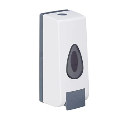 Afbeelding van Relaxdays zeepdispenser wandmontage 350 ml hangend zeeppompje dispenser voor muur