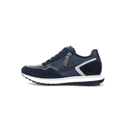 Afbeelding van Gabor Sneakers laag, Dames, Maat: 42.5, Blau Leer