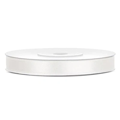 Afbeelding van Satijnlint Polyester Strik En Geschenkverpakking 6/12/25/38/50/100mm x 25m (Maat 6mm Kleur Lichtcrème)
