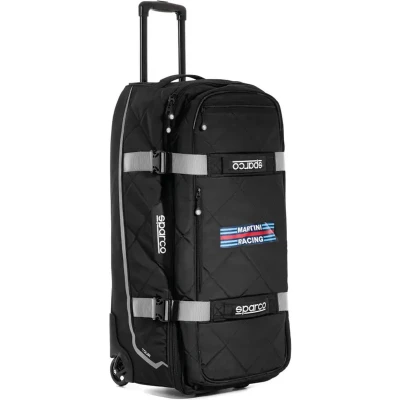 Afbeelding van Sparco Martini Racing TOUR Trolley Stijlvolle reiskoffer wielen Zwart/Grijs
