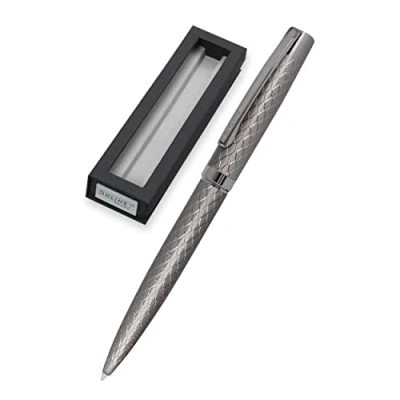 Afbeelding van Online balpen Eleganza Diamond Titan I hoogwaardige metalen verwisselbare grote vulling clip schrijfkleur zwart onuitwisbaar incl. geschenkverpakking, 1 stuk (1 stuk)