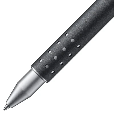 Afbeelding van LAMY swift rollerbal 335 Black Forest van roestvrij staal, mat gelakt zonder dop met intrekbare clip Incl. vulling M 66 B blauw