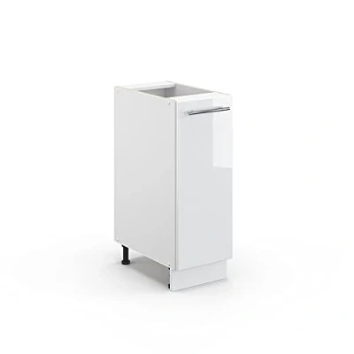 Afbeelding van Vicco Apotheekkast &quot;Fame Line&quot;, Wit Hoogglans/Wit, 30 cm zonder werkblad
