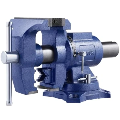 Afbeelding van VEVOR 165 mm multifunctionele bankschroef gemaakt van robuust nodulair gietijzer, 360 draaibare basis