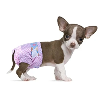 Afbeelding van Flying Paws 10 Count Wegwerpluiers voor teefjes, vrouwelijke honden, incontinentieverluiers, puppyluiers geschikt taille 18 30 cm, XXS