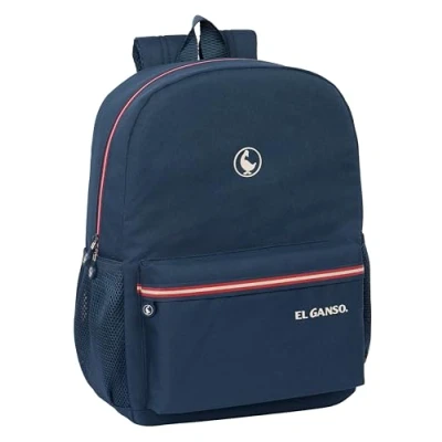 Afbeelding van Safta El GANSO CLASSIC schoolrugzak, aanpasbaar aan kinderwagen, ideaal voor kinderen van verschillende leeftijden, comfortabel en veelzijdig, kwaliteit duurzaamheid, 32 x 14 43 cm, marineblauw,