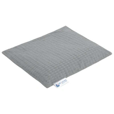 Afbeelding van Kersenstenen kussen korrelkussen groot warmtekussen 500g rechthoek 20x25cm eco natuur 100% Katoenen Wafel Medi Partners warmte + koudetherapie massagetherapie (Grijs)