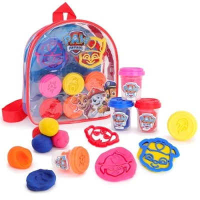 Afbeelding van Toyland® Paw Patrol deegrugzakset voor kinderen 5 bakken met deeg en 4 uitstekers inbegrepen Toys