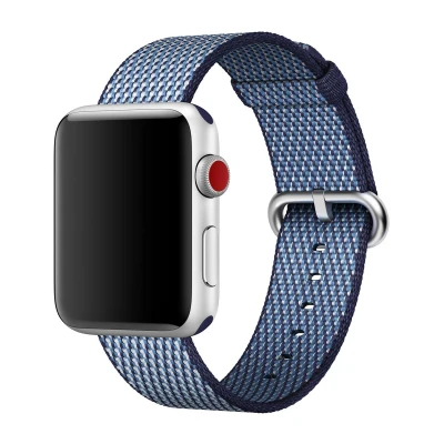 Afbeelding van Apple origineel Woven Nylon Watch 42mm / 44mm 45mm 49mm Midnight Blue MQVM2ZM/A
