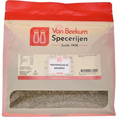 Afbeelding van Van Beekum Specerijen Provençaalse Kruiden 400 gram (hersluitbare stazak)