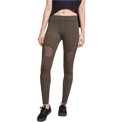 Afbeelding van Urban Classics Ladies TECH MESH Leggings Legging, Dames, Maat: 4XL, Darkolive