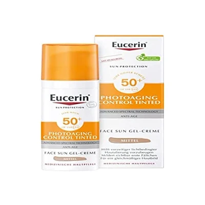 Afbeelding van Eucerin Sun Photoaging Control Gekleurde Gel Crème Spf50+ Medium 50 ml
