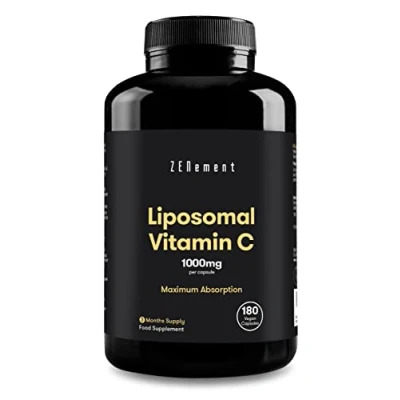 Afbeelding van Liposomale vitamine C 1000mg Maximale Absorptie, Antioxidant 180 Capsules, (3 maanden) Ondersteunt het immuunsysteem en vermindert vermoeidheid Veganistisch, Sojavrij Zenement