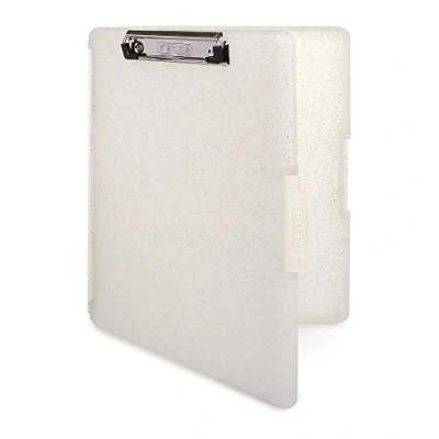 Afbeelding van Dexas Slimcase 2 opbergklembord met zijopening, natuurlijke glitter witte binding (3517 22GD)