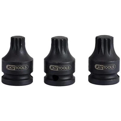 Afbeelding van KS Tools, Dopsleutel + dopmoer, 1/2&quot; Power bit socket XZN, kort, M16