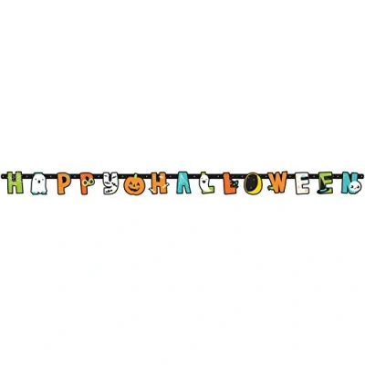 Afbeelding van Amscan Letterslinger Halloween Friends 1,92 Meter Karton 6 delig