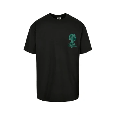 Afbeelding van Urban Classics Organic TREE LOGO TEE Tshirt print, Heren, Maat: 4XL, Black