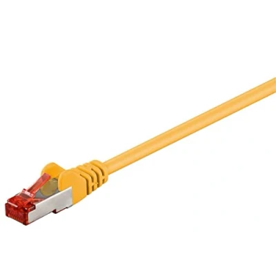 Afbeelding van MicroConnect RJ 45/RJ 45 Cat6 0,5 m netwerkkabel (CAT6, S/UTP (STP), 45, mannelijk/mannelijk, geel)