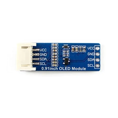 Afbeelding van Waveshare General 0.91inch OLED Display Module 128x32 Pixels with Embedded Controller, Communicating via I2C Interface