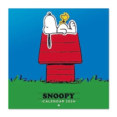 Afbeelding van Grupo Erik Kalender 2024 Snoopy Broschürenkalender 30x30 cm Fsc gecertificeerde Wandkalender 12 Maanden + poster