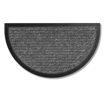 Afbeelding van Deurmatten Halfronde deurmat voor buiten Geschikt traptreden Slijtvaste 40 x 70 cm grijs