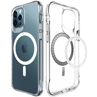Afbeelding van Apple iPhone 12 Pro Max MagSafe Hoesje Kunststof iMoshion Hardcase/Backcover Transparant Telefoonhoesje Shockproof/Valbescherming