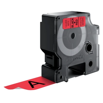 Afbeelding van Dymo 53717 (S0720970) Tape Zwart op rood (24 mm)