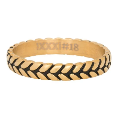 Afbeelding van Leaf knot iXXXi Vulring 4 mm 20 / Gold fill in black