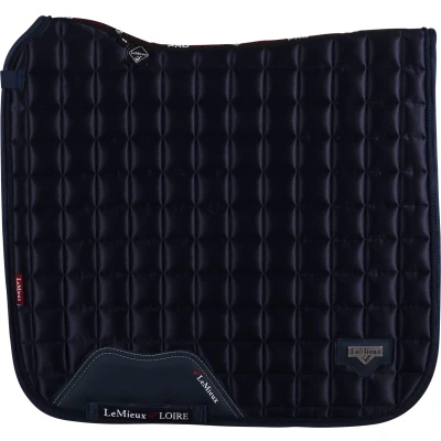 Afbeelding van Le Mieux Loire classic satin Zadeldek donkerblauw maat:dr full