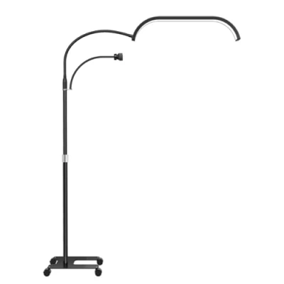 Afbeelding van ayex Dimbare halve maan lamp met instelbare kleurtemperatuur telefoonhouder afstandsbediening zwart