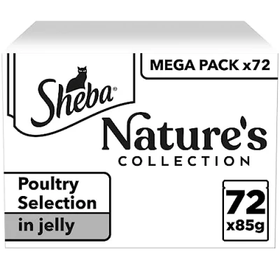 Afbeelding van Sheba Nature&#039;s Collection, delicate selectie in gelei, 72 zakjes van 85 g