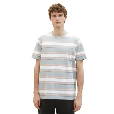 Afbeelding van Tom Tailor T shirt Heren M Groen Katoen 1040901