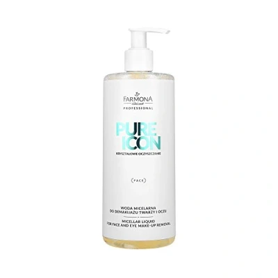 Afbeelding van Farmona, Reiniging van het gezicht, PROFESSIONAL Pure Icon Micellaire Vloeistof Voor Gezicht En Oog Make up Verwijderaar woda micelarna (Make remover, 500 ml)
