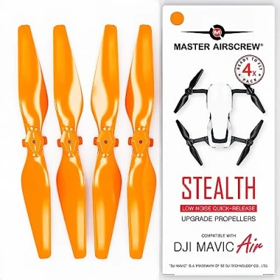 Afbeelding van Master Airscrew Stealth Propellers voor DJI Mavic Air Oranje, 4 stuks