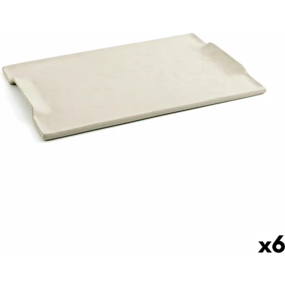 Afbeelding van Snackdienblad Quid Mineral Keramisch Beige (30 x 18 cm) (6 Stuks)