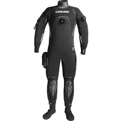 Afbeelding van Cressi Men&#039;s Desert Man Dry Suit 4mm HD droogpak, zwart/grijs, L/4
