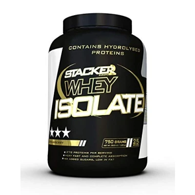 Afbeelding van Whey Isolate Stacker 7 Efedra vrij 50gr Aardbei 750gr