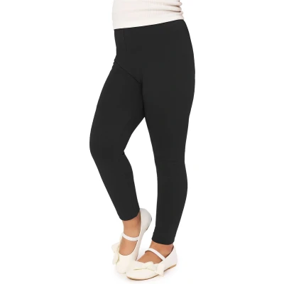 Afbeelding van Merry Style MS MS10 130 LE Meisjes Lang Leggings Sport Vrijetijdsbroek Viscose Sporbroek Yogabroek Zwart 134