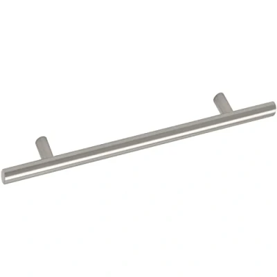 Afbeelding van OBF 8514210096 Grimme kastgreep Cristo meubelgreep (Barell), ø 12 mm hol, breedte 176 stanggreep geborsteld roestvrij staal, zilver, gatafstand 96