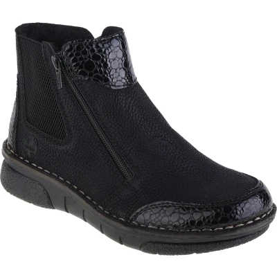 Afbeelding van Rieker Booties 73355 00, Vrouwen, Zwart, Laarzen, maat: 37