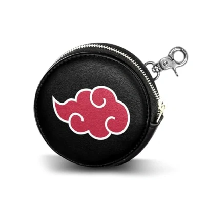 Afbeelding van Naruto Clouds Cookie Portemonnee voor munten, Zwart, 8,7 x cm, Eén maat, Wolken