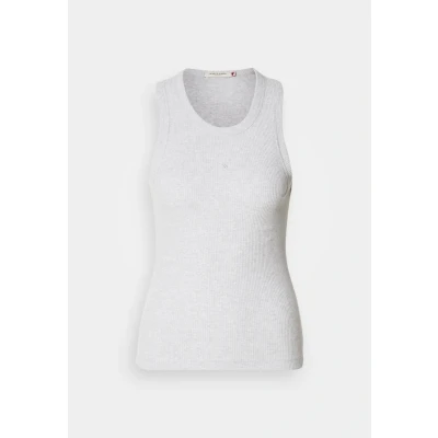 Afbeelding van Scotch &amp; Soda Dames Core Rib Racer Tank Top, Grey Melange 0606, S