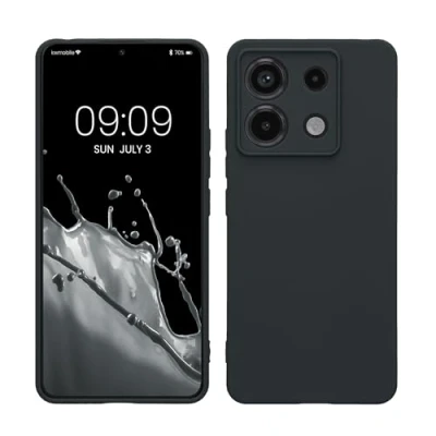 Afbeelding van kwmobile telefoonhoesje geschikt voor Xiaomi Redmi Note 13 Pro 5G / Poco X6 Hoesje smartphone Precisie camera uitsnede In bosbesblauw