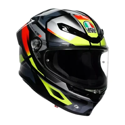 Afbeelding van AGV K6 S Erazer Helm, grijs geel, afmeting 2XL voor man