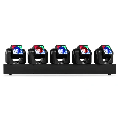 Afbeelding van BeamZ Galaxy5 moving head Bar Met 5x 40W heads