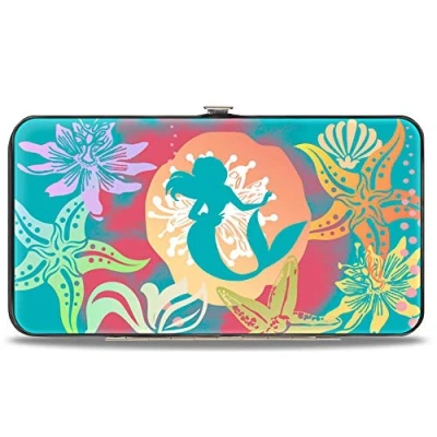 Afbeelding van Buckle Down Dames scharnier portemonnee kleine zeemeermin ariel, 17,8 x 10,2 cm, Ariel