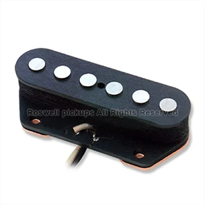 Afbeelding van Roswell Pickups TE6 Alnico V Rod Bridge Black Single coil pickup voor gitaren